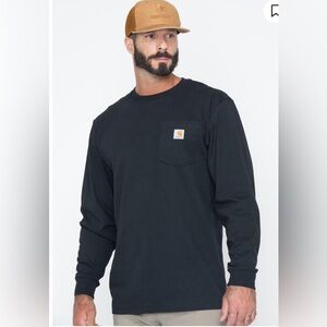 Carhartt Men's dark green/ gray  Crew Neck Shirt long sleeves. 4XL